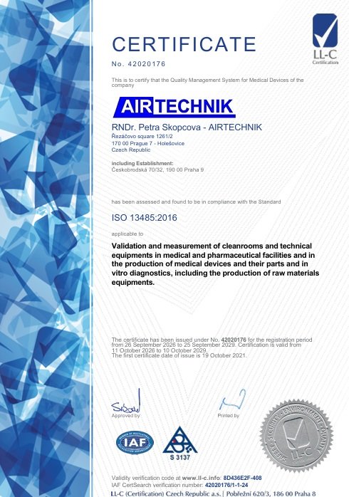 Certifikát 13485 2026